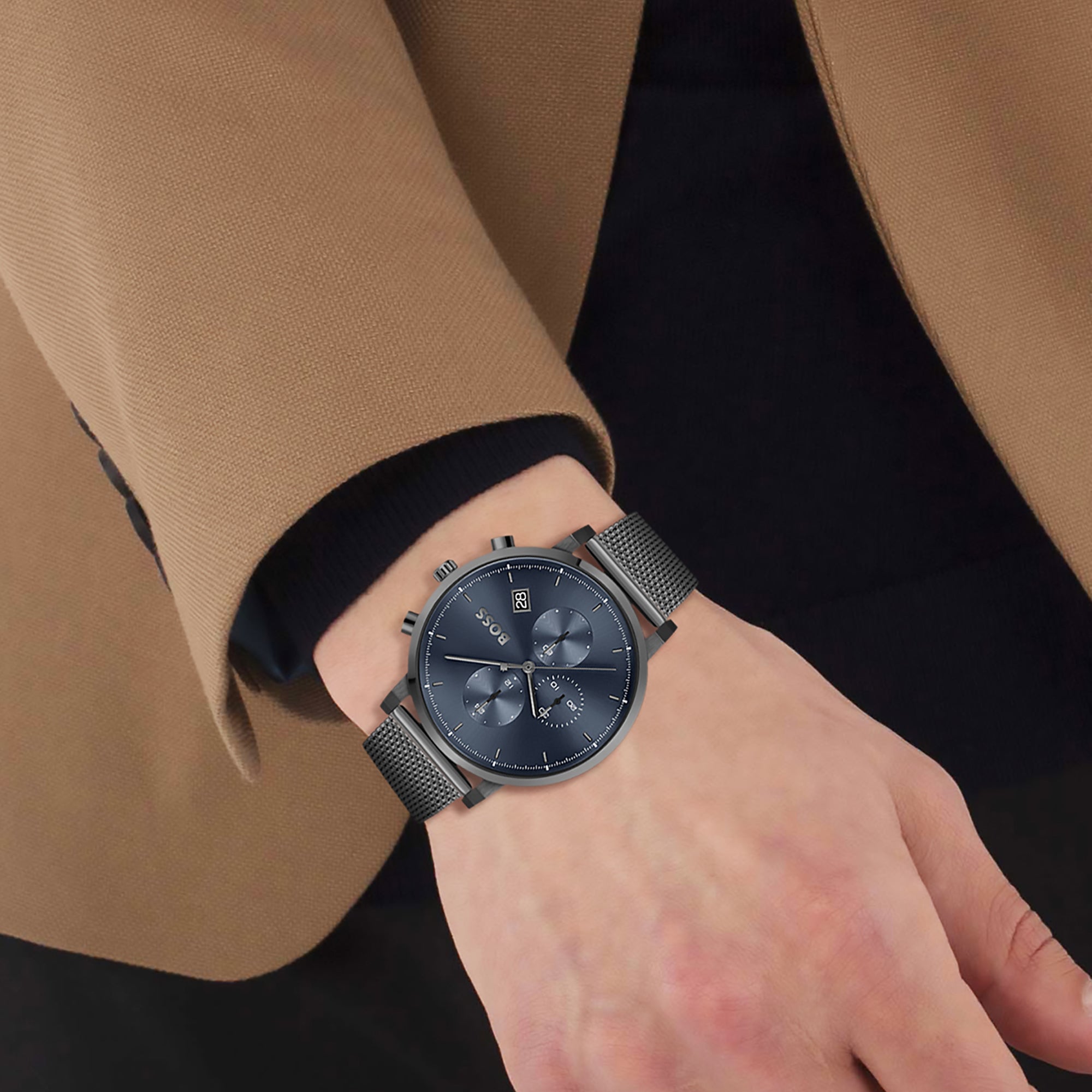 Boss Stainless Steel Round watch