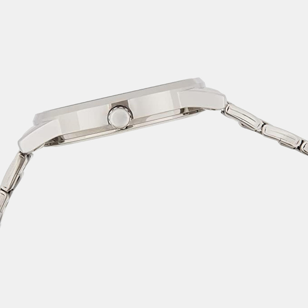 Enticer Men Quartz Silver Dial Analog Stainless Steel Watch A494