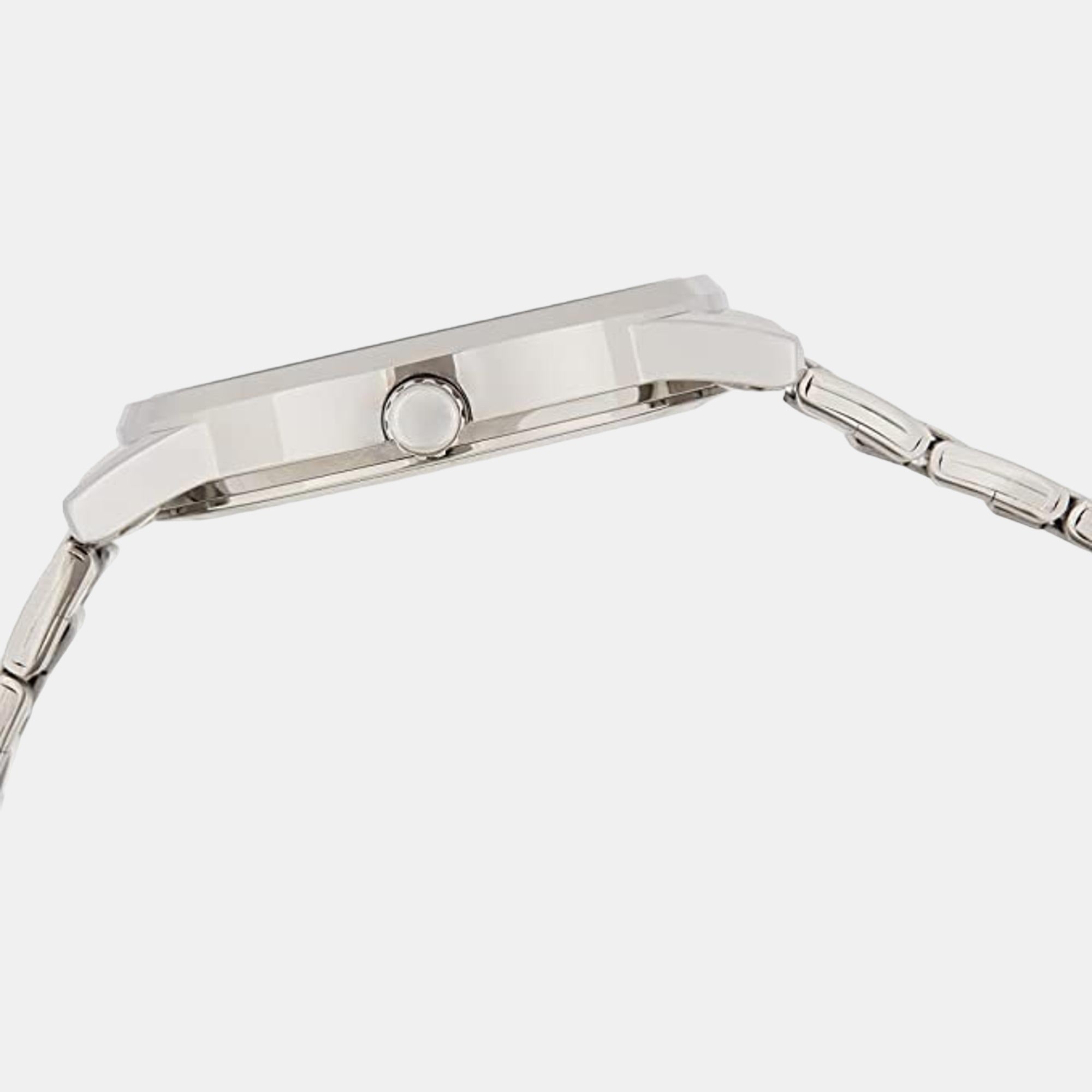 Enticer Men Quartz Silver Dial Analog Stainless Steel Watch A494