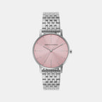 Armani Exchange Round Pink Analog watch