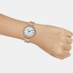 Sheen Women Quartz Silver Dial Analog Stainless Steel Watch SX242