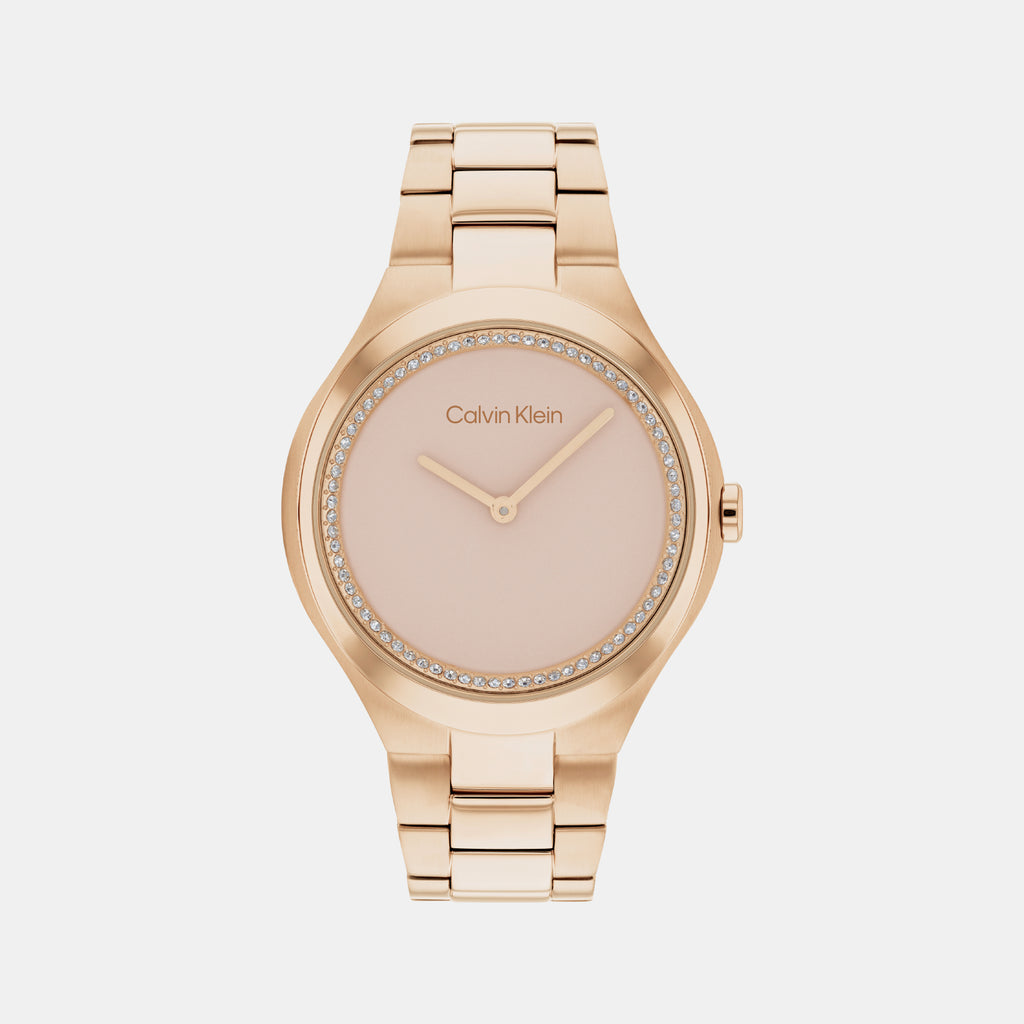 Calvin Klein Round Gold Analog watch