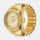 Female Gold Analog Stainless Steel Watch Ring ES5246