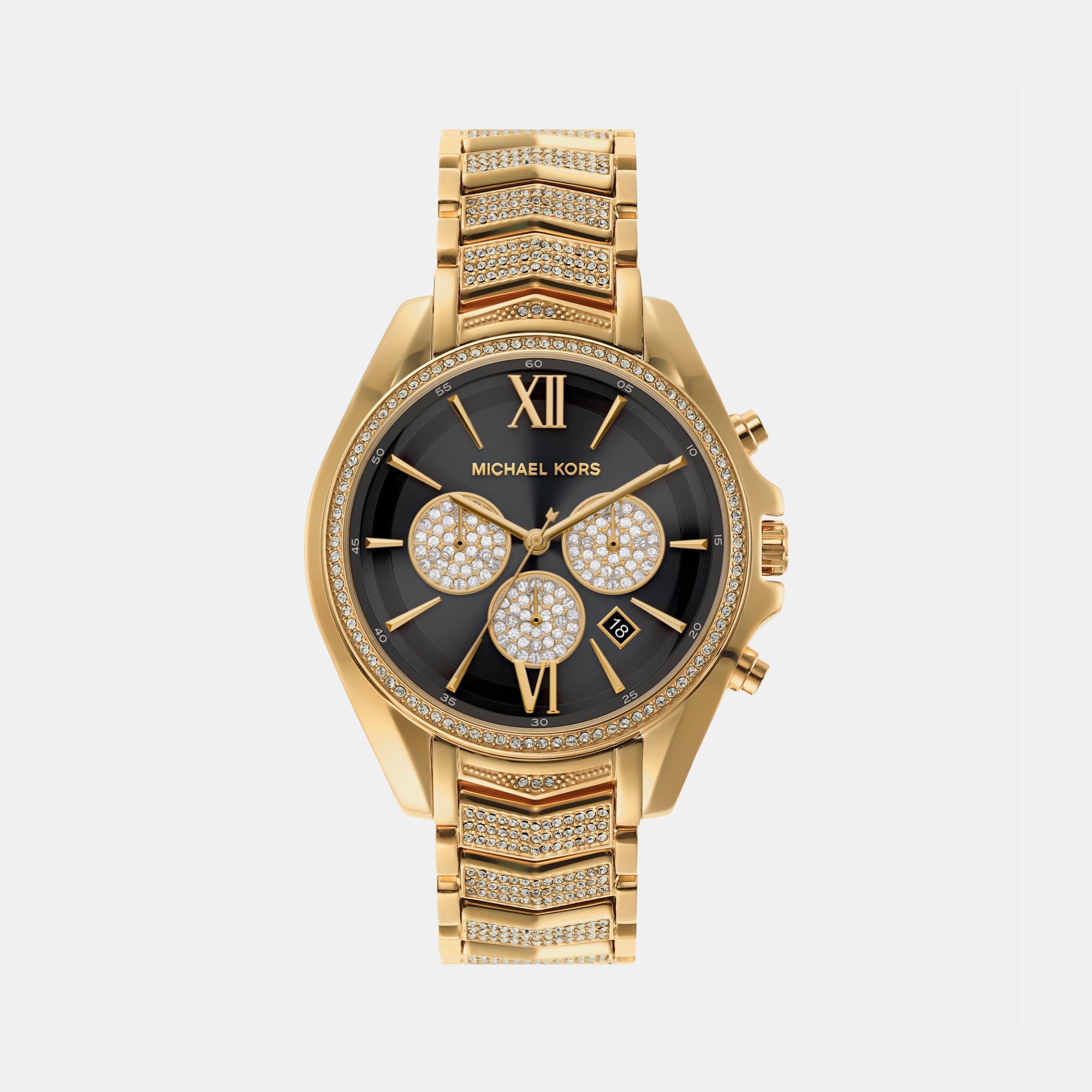 Michael Kors Round Black Chronograph watch