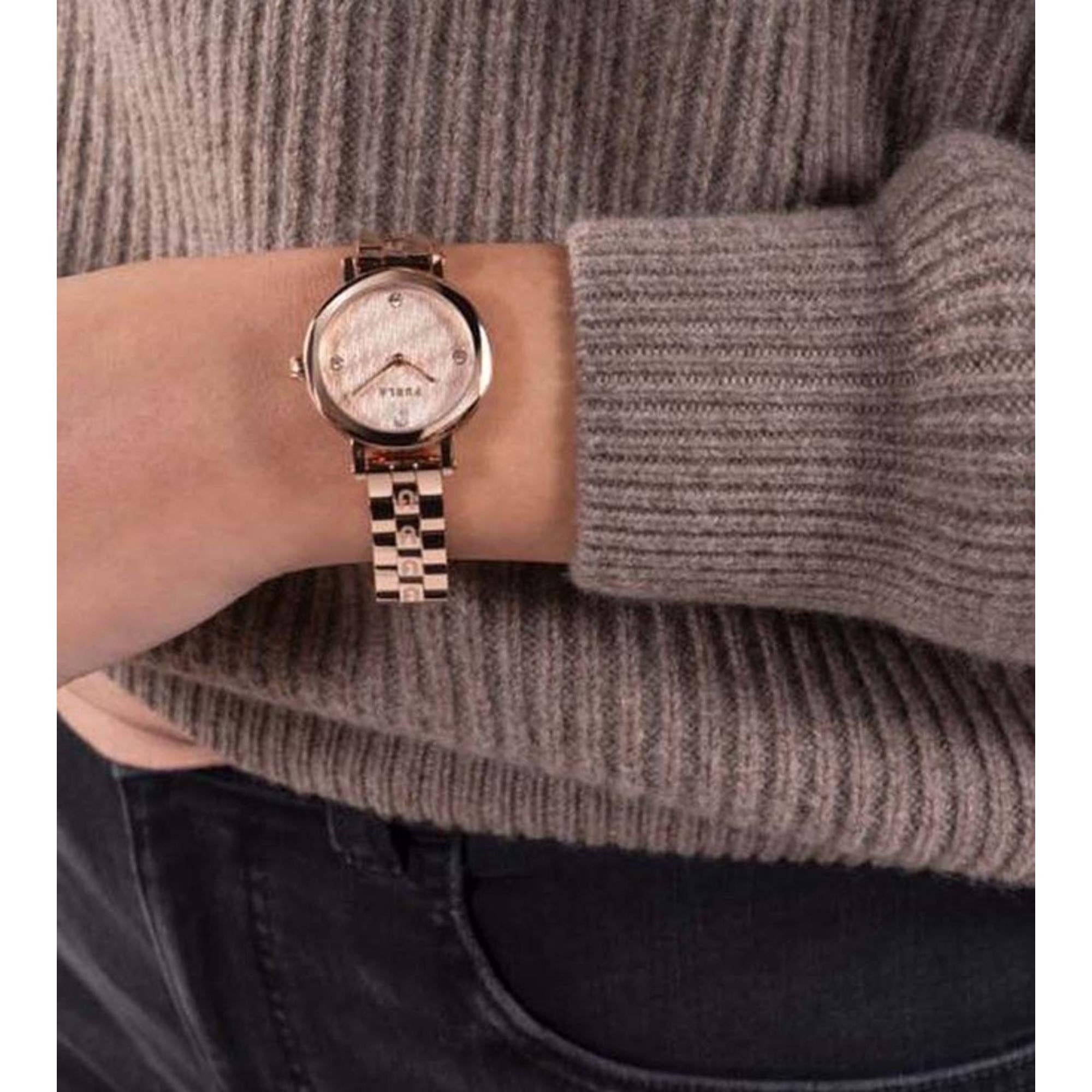 Women Quartz Rose Gold Dial Analog Stainless Steel Watch WW00033002L3