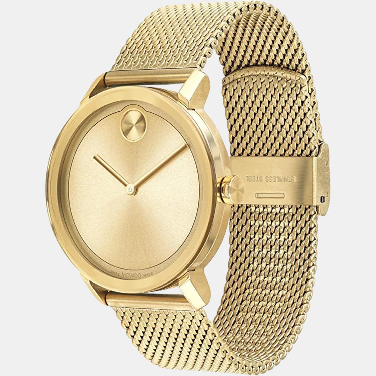 Movado gold mesh clearance watch