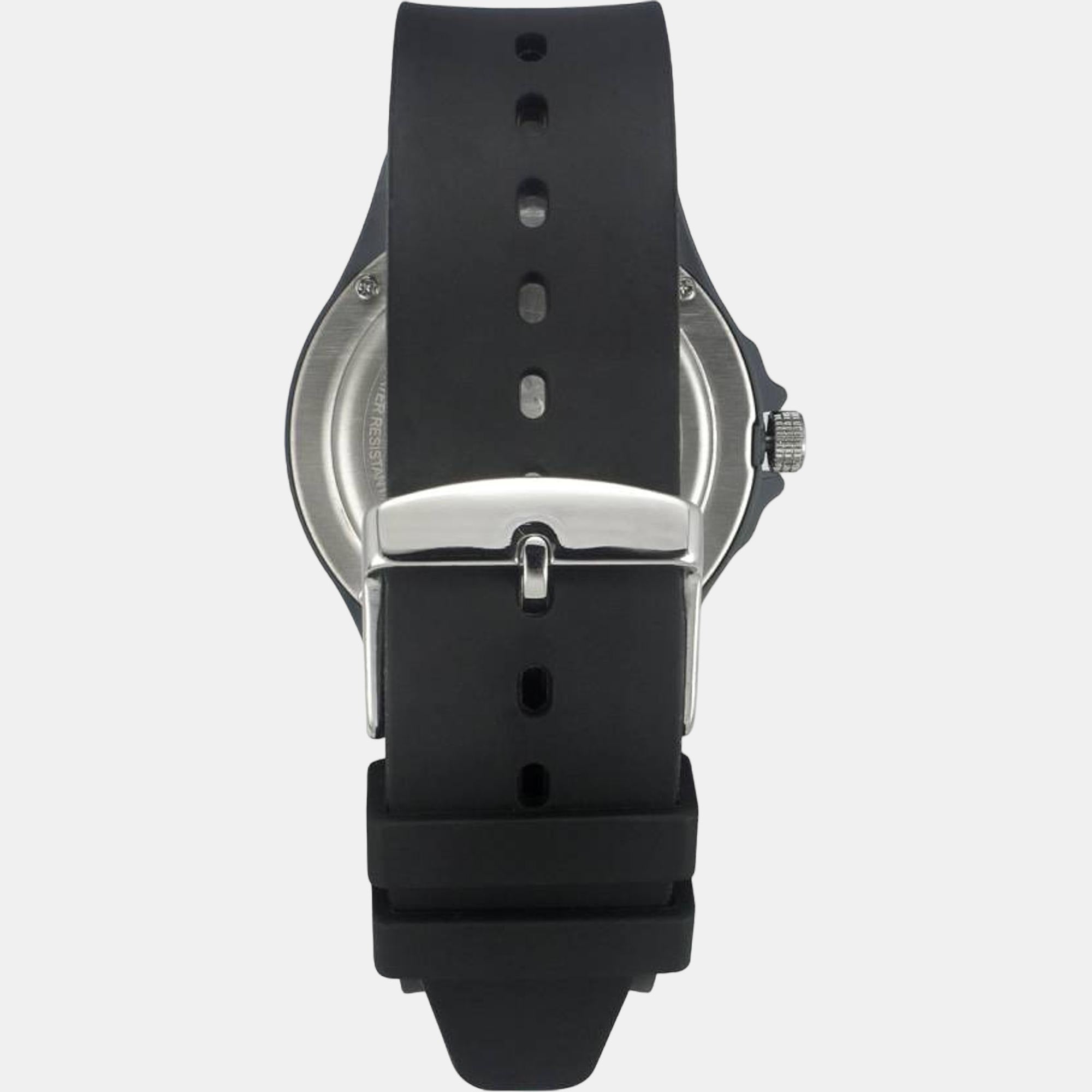 Men Quartz Two Tone Dial Analog Silicone Watch TW033HG22