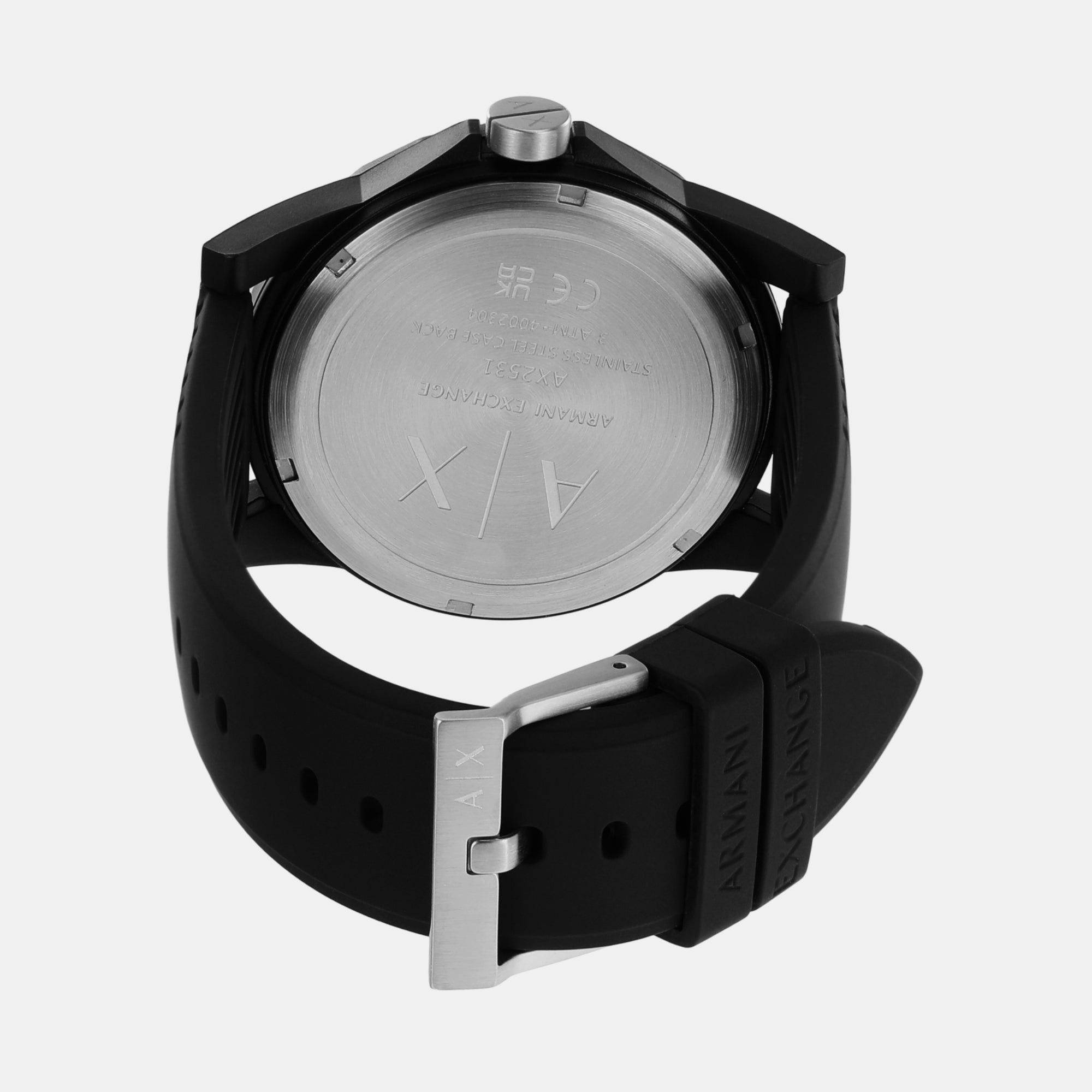 Male White Analog Silicone Watch AX2531 – Just In Time