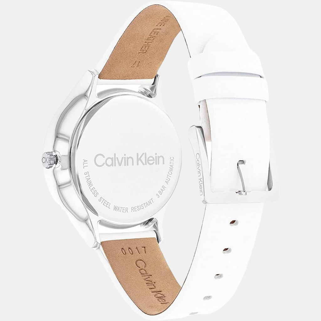 Calvin Klein Women Round Silver watch
