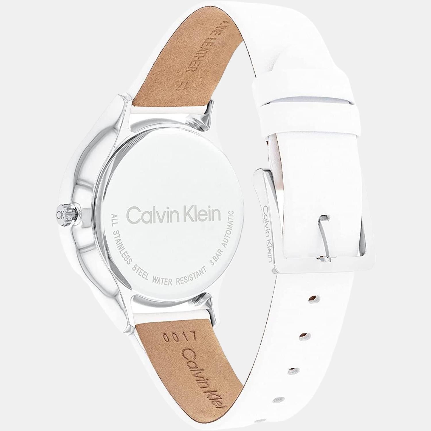 Calvin Klein Women Round Silver watch