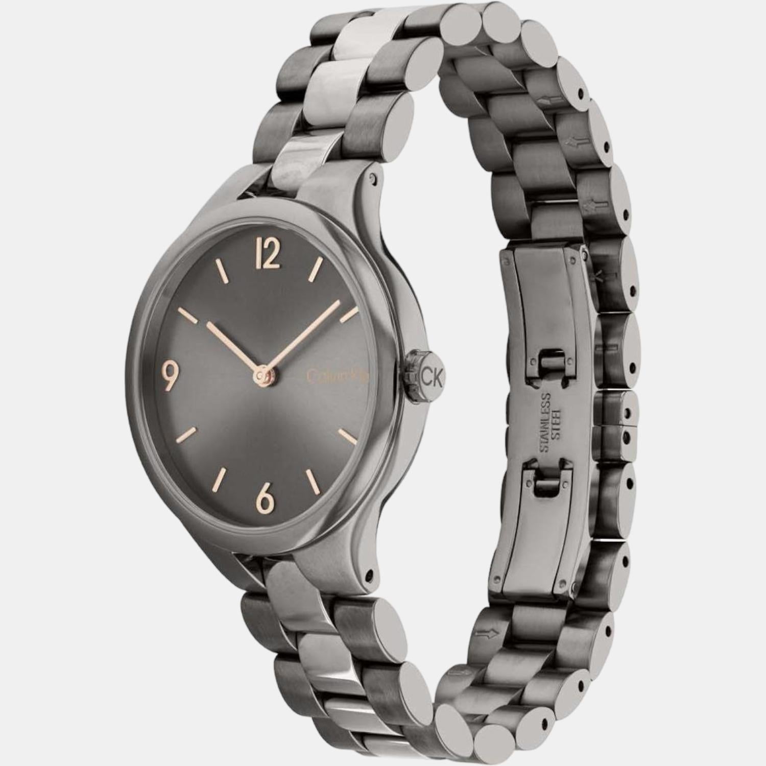 Calvin Klein Women Round Grey watch