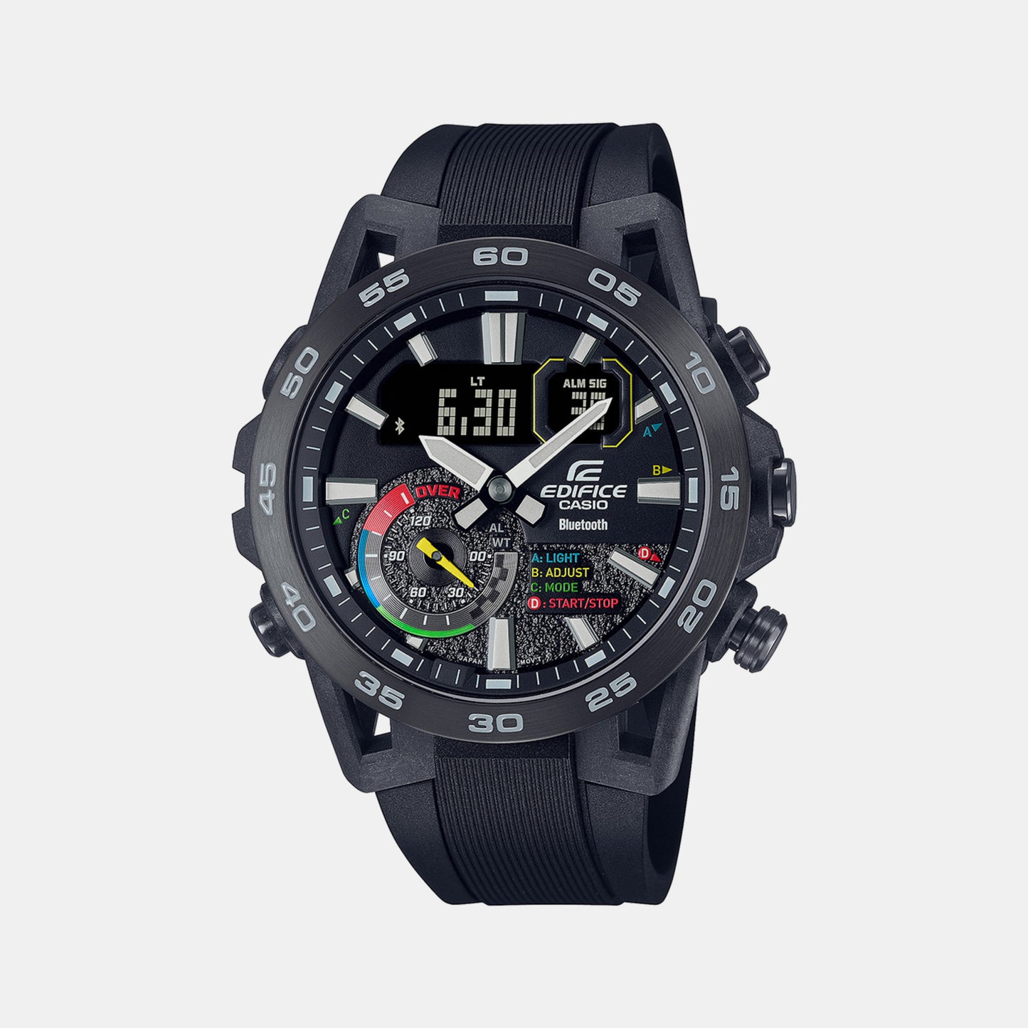 Male Black Analog-Digital Resin Watch ED577