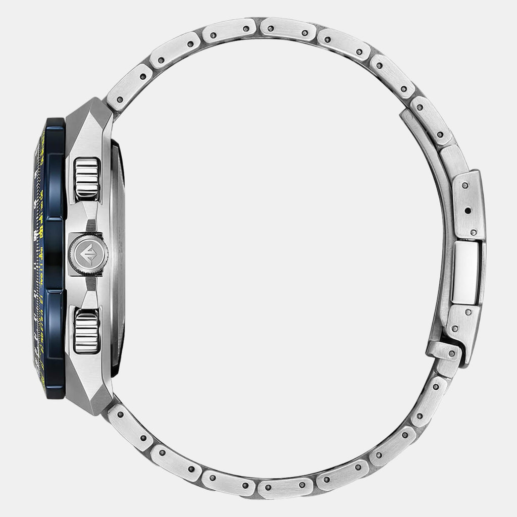 Promaster Men Quartz Blue Dial Chronograph Stainless Steel Watch JY8125-54L