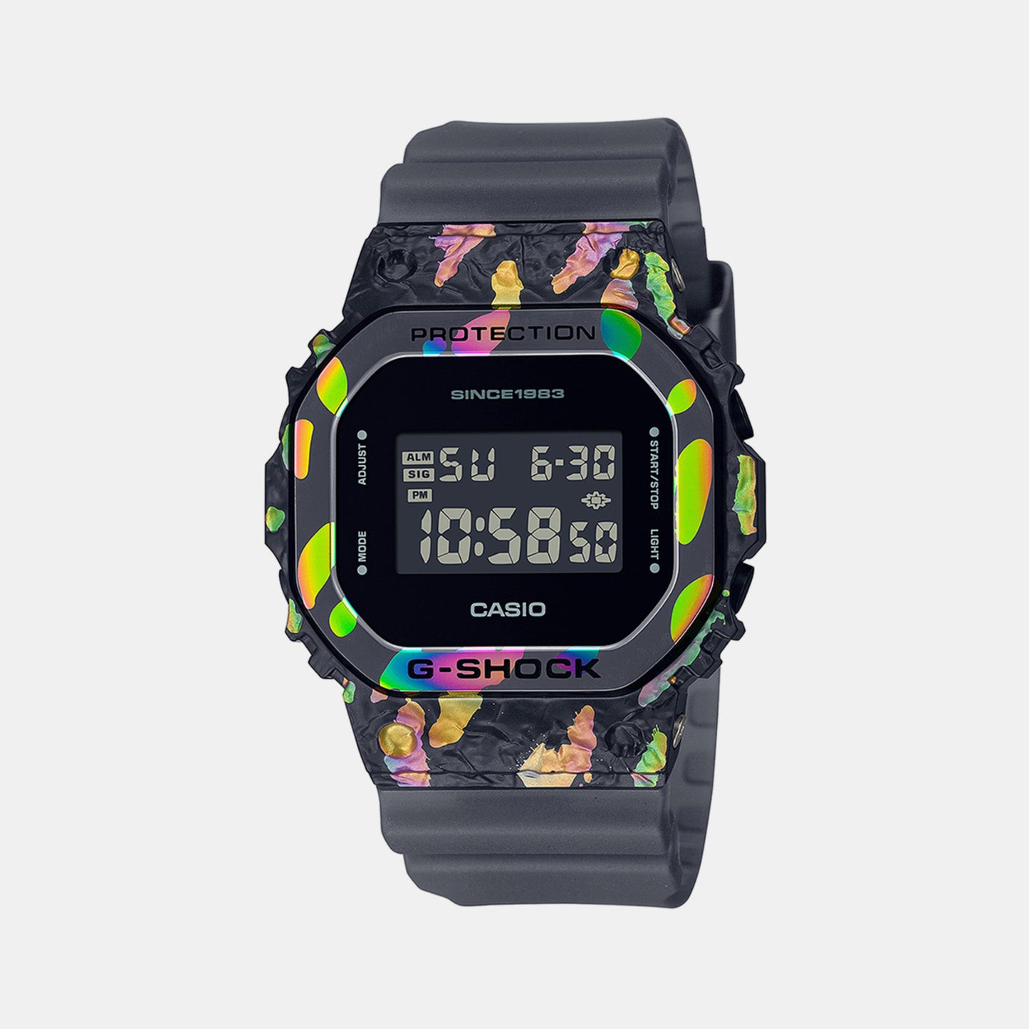 Male Black Digital Resin Watch G1348