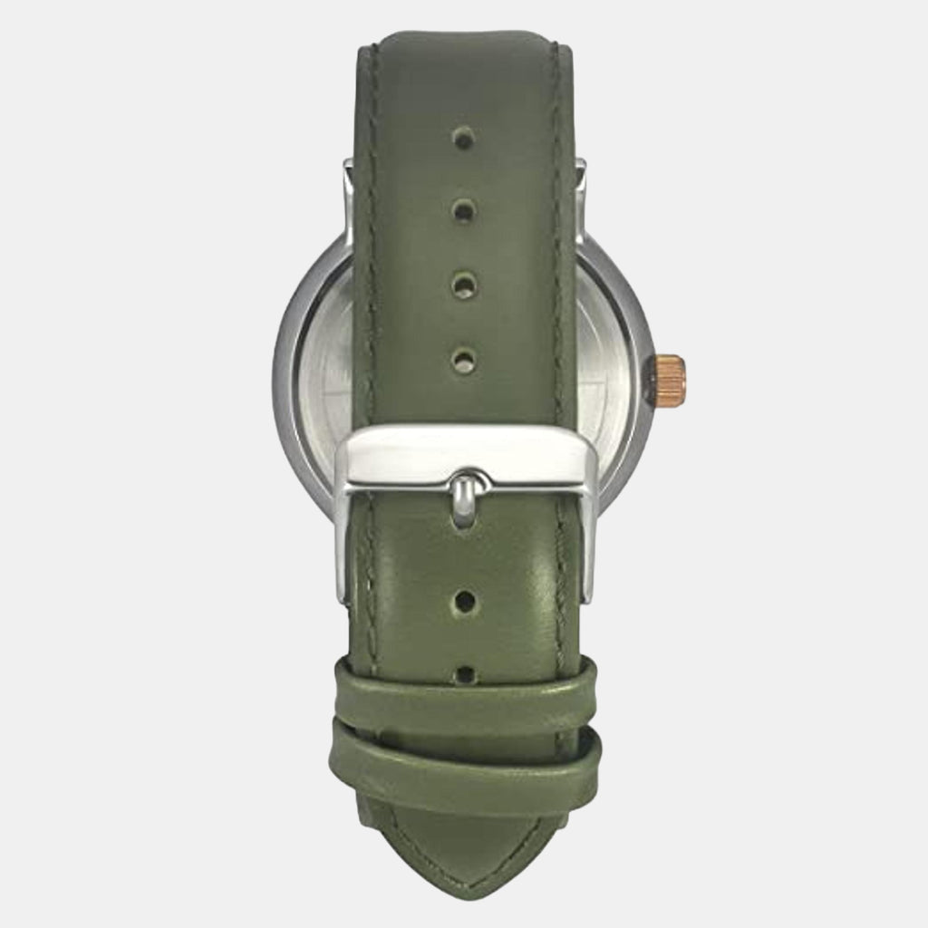 Fashion Men Quartz White Dial Chronograph Leather Watch TWEG20015