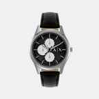 Armani Exchange Round Black Chronograph watch