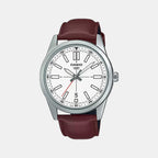 Casio Round White Analog watch