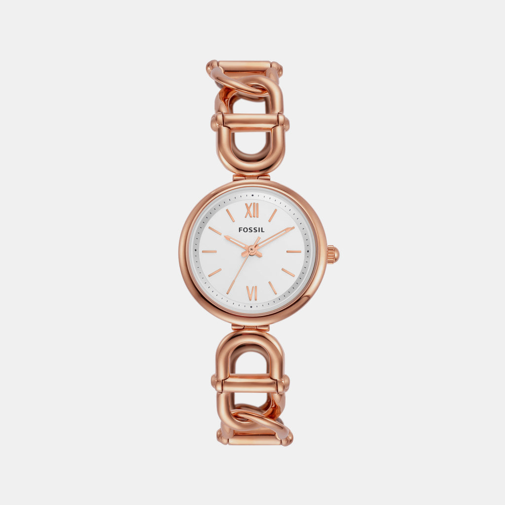 Fossil Round Silver Analog watch