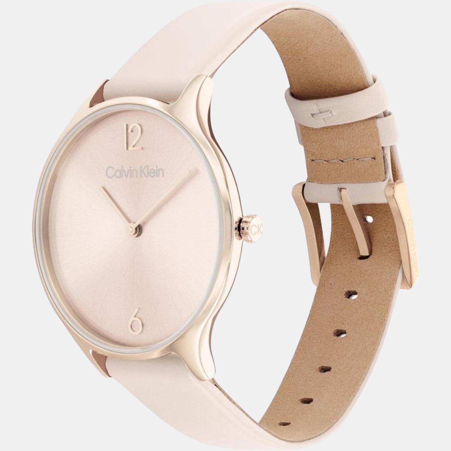Calvin Klein Women Round Gold watch
