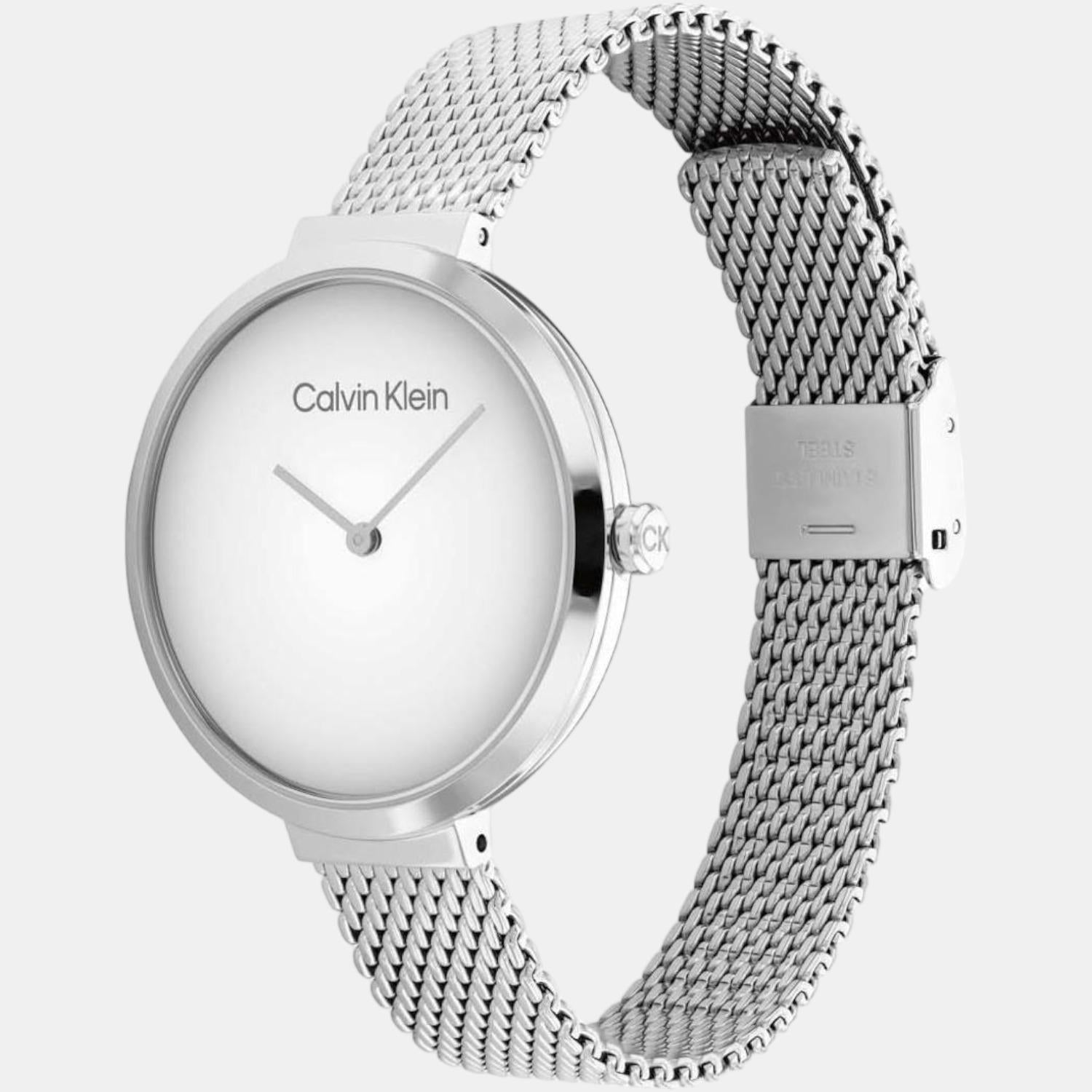 Calvin Klein Women Round White watch
