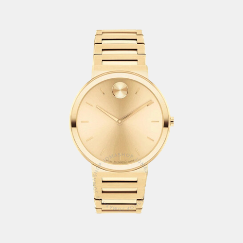 Movado Round Gold Analog watch