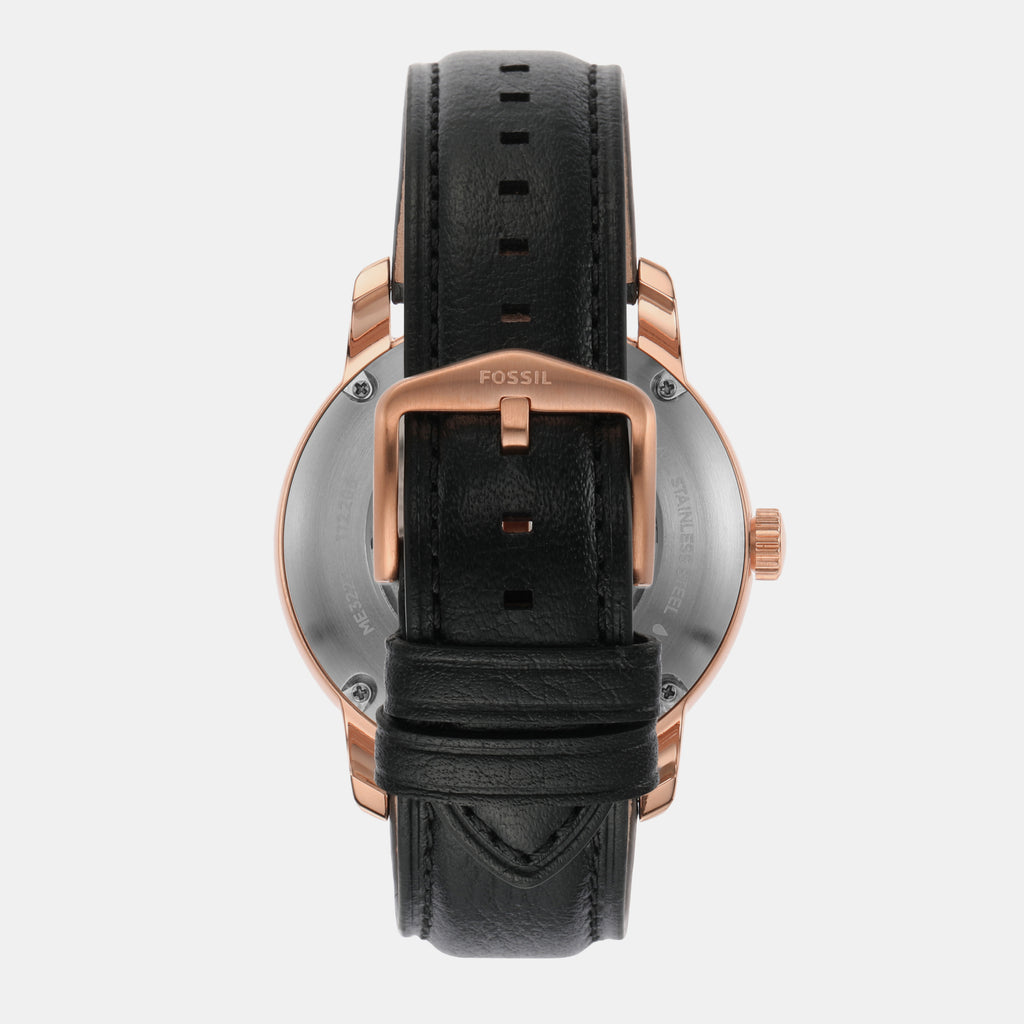 Fossil Leather Black watch