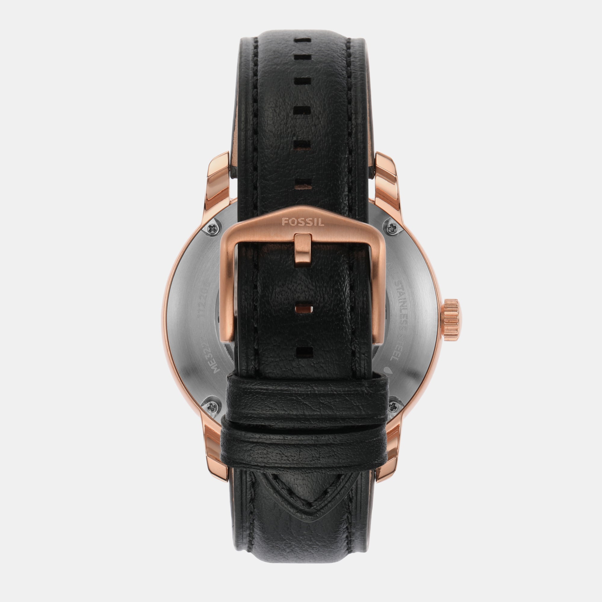Fossil Leather Black watch