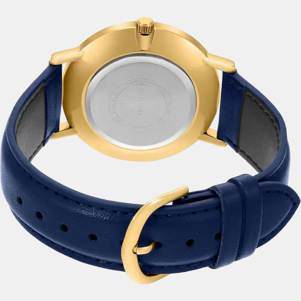 Casio Leather Blue watch