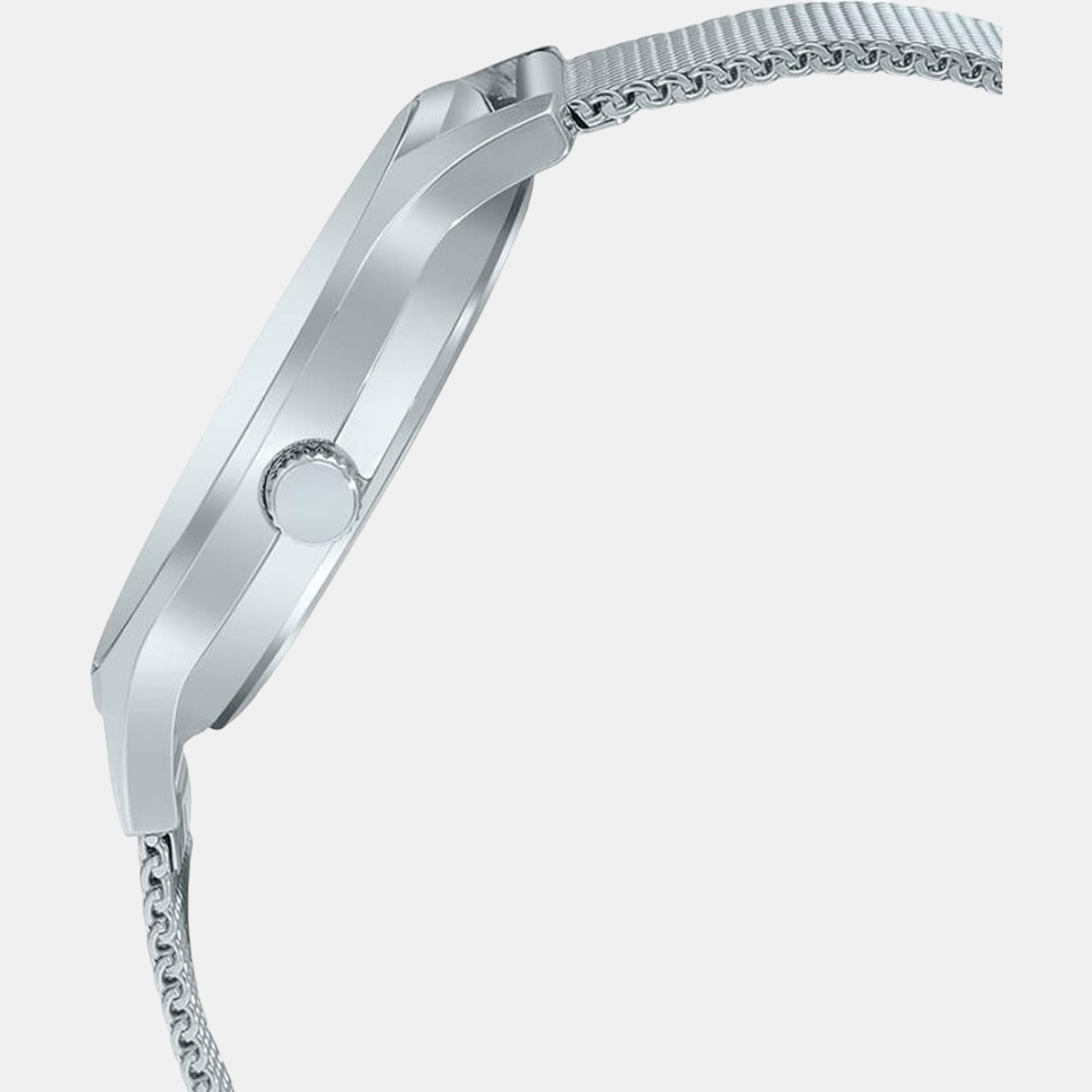 Enticer Men Quartz Black Dial Analog Stainless Steel Watch A2108