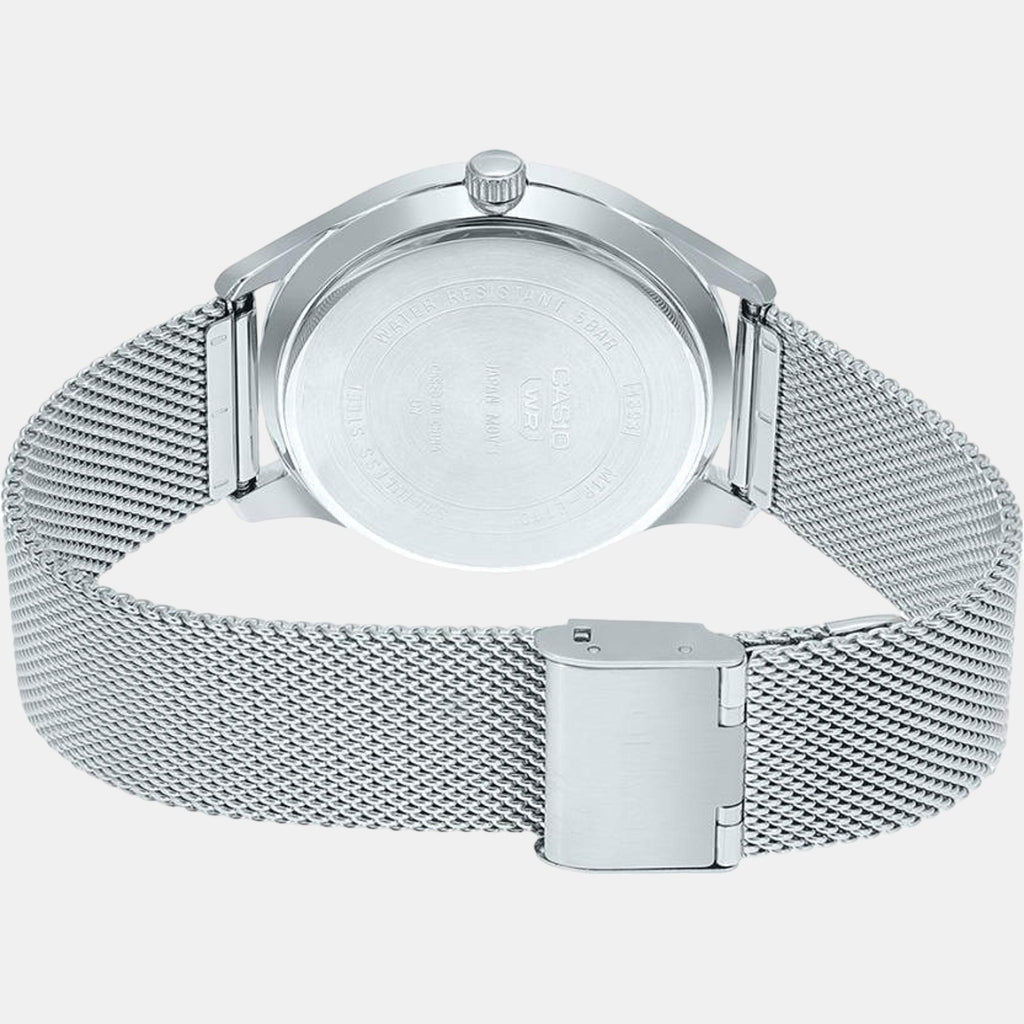 Enticer Men Quartz Black Dial Analog Stainless Steel Watch A2108