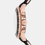 Everest Men Quartz Black Dial Chronograph Ceramic Watch MK9055