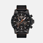 Tissot Round Black Chronograph watch