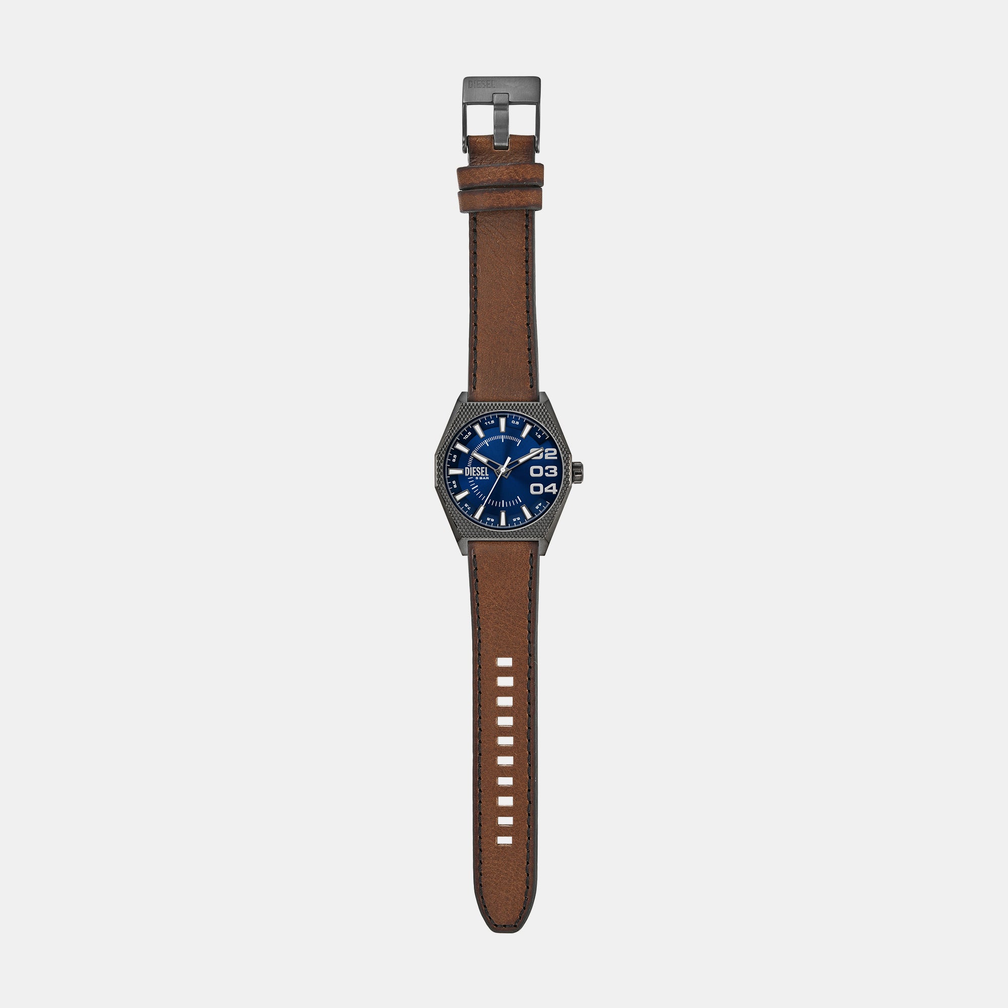 Scraper Men Quartz Blue Dial Analog Leather Watch DZ2189