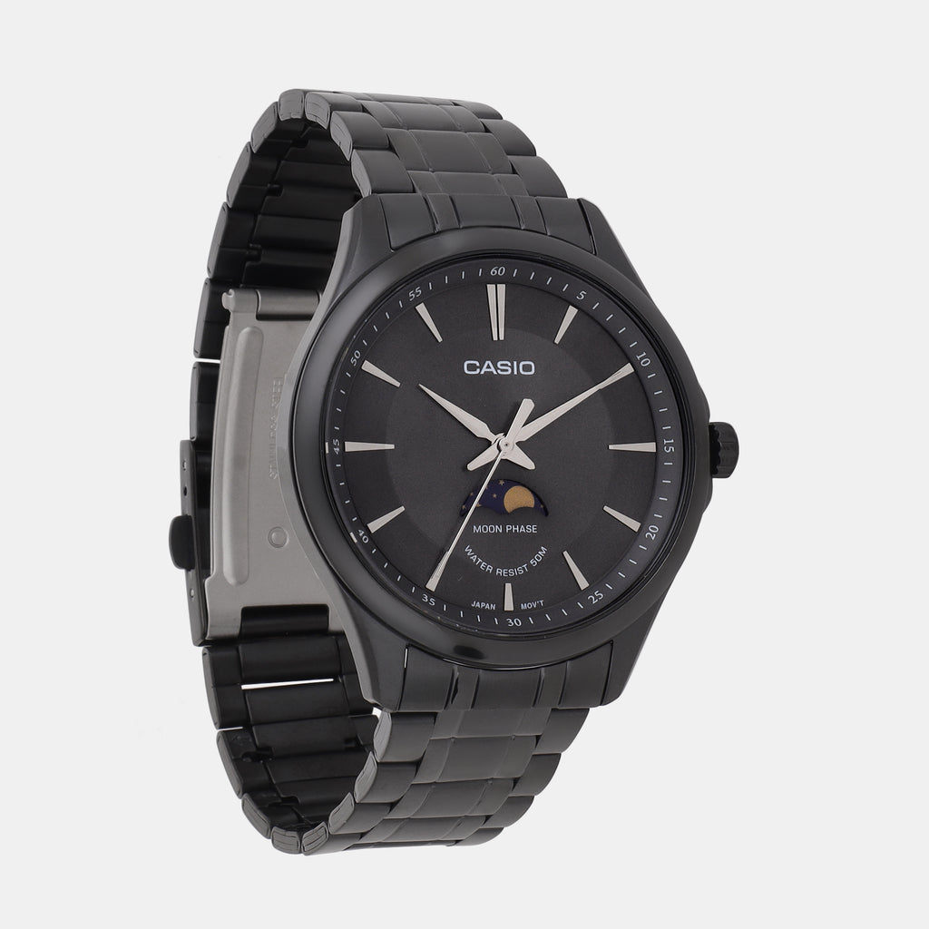Casio Men Round Black watch