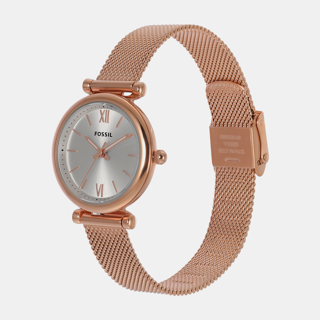 Fossil Women Round Silver watch