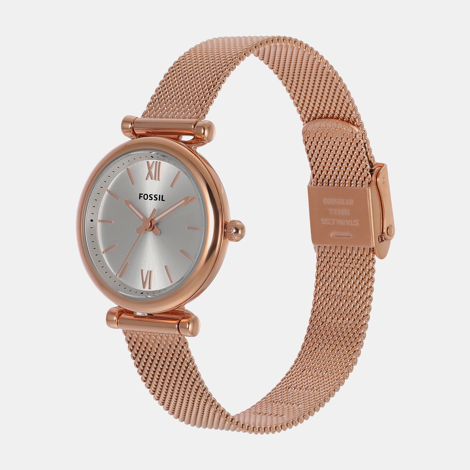 Fossil Women Round Silver watch