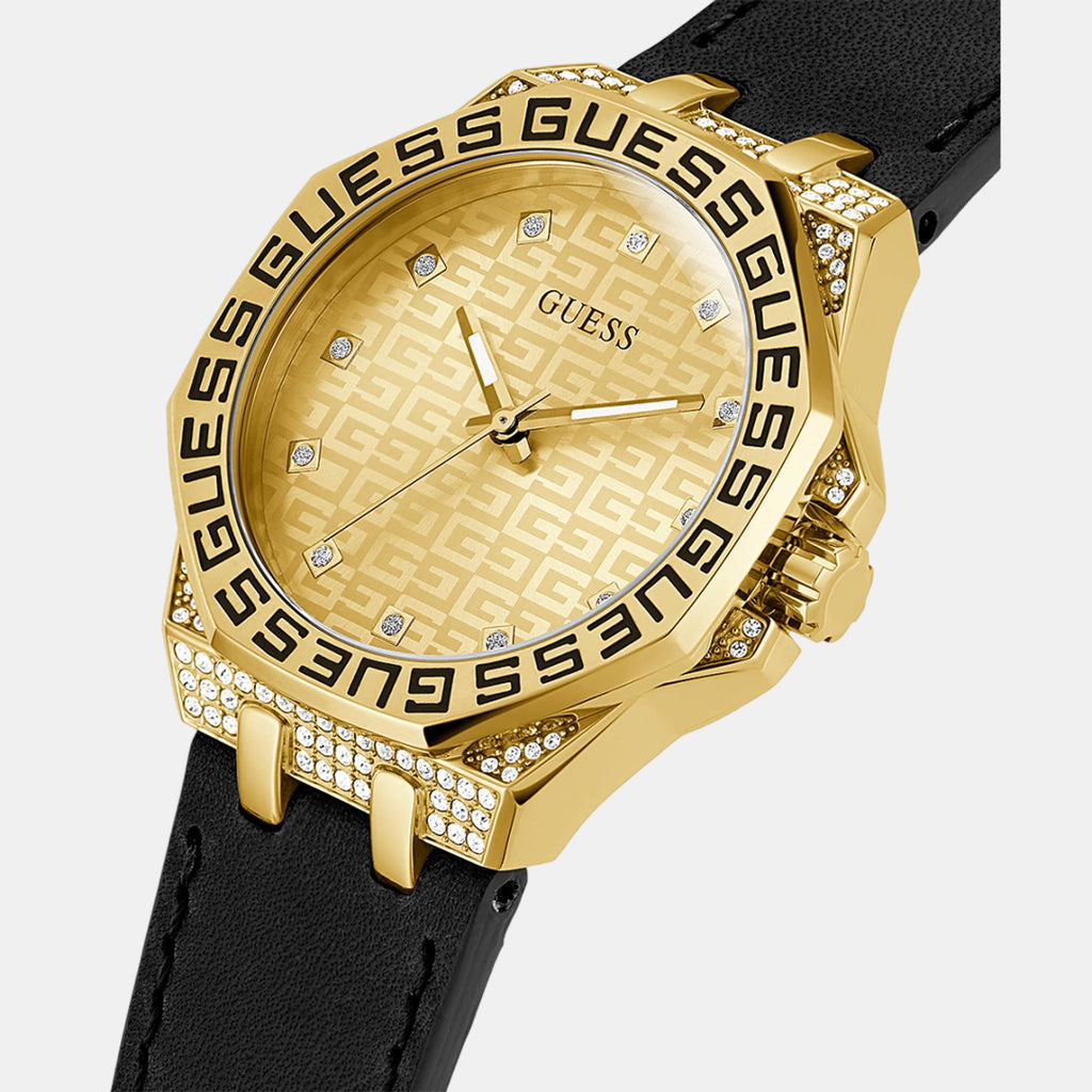 Insignia Women Quartz Beige Dial Analog Leather Watch GW0547L3