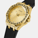 Insignia Women Quartz Beige Dial Analog Leather Watch GW0547L3