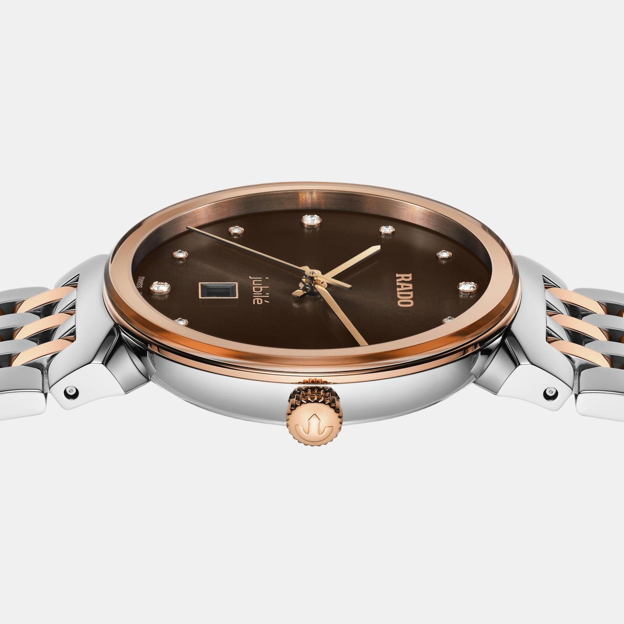 Florence Women Quartz Brown Dial Analog Stainless Steel Watch R48913763