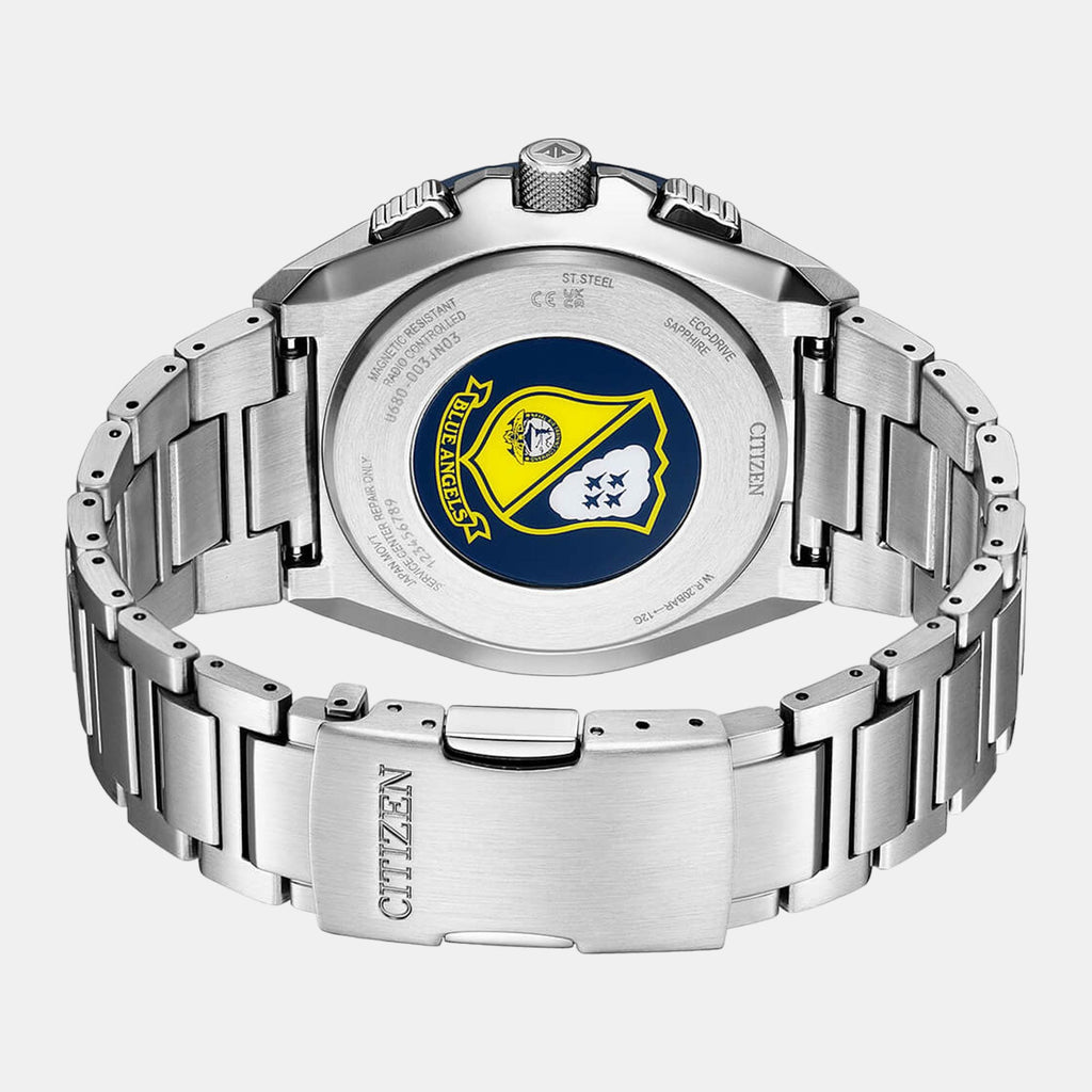 Promaster Men Quartz Blue Dial Chronograph Stainless Steel Watch JY8125-54L