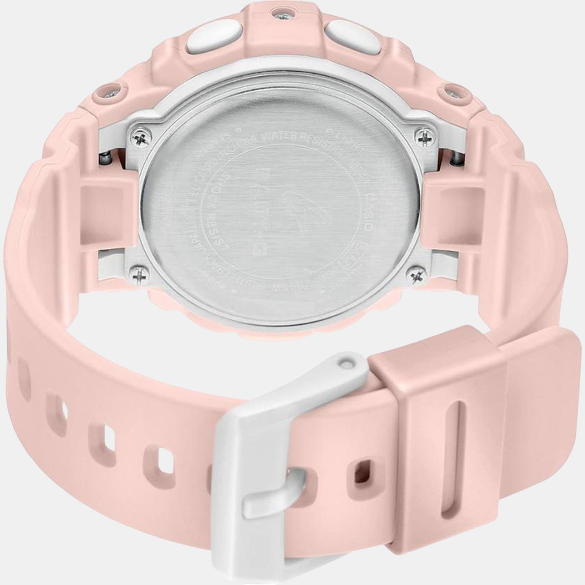 Baby-G Women Quartz Pink Dial Analog-Digital Resin Watch B230