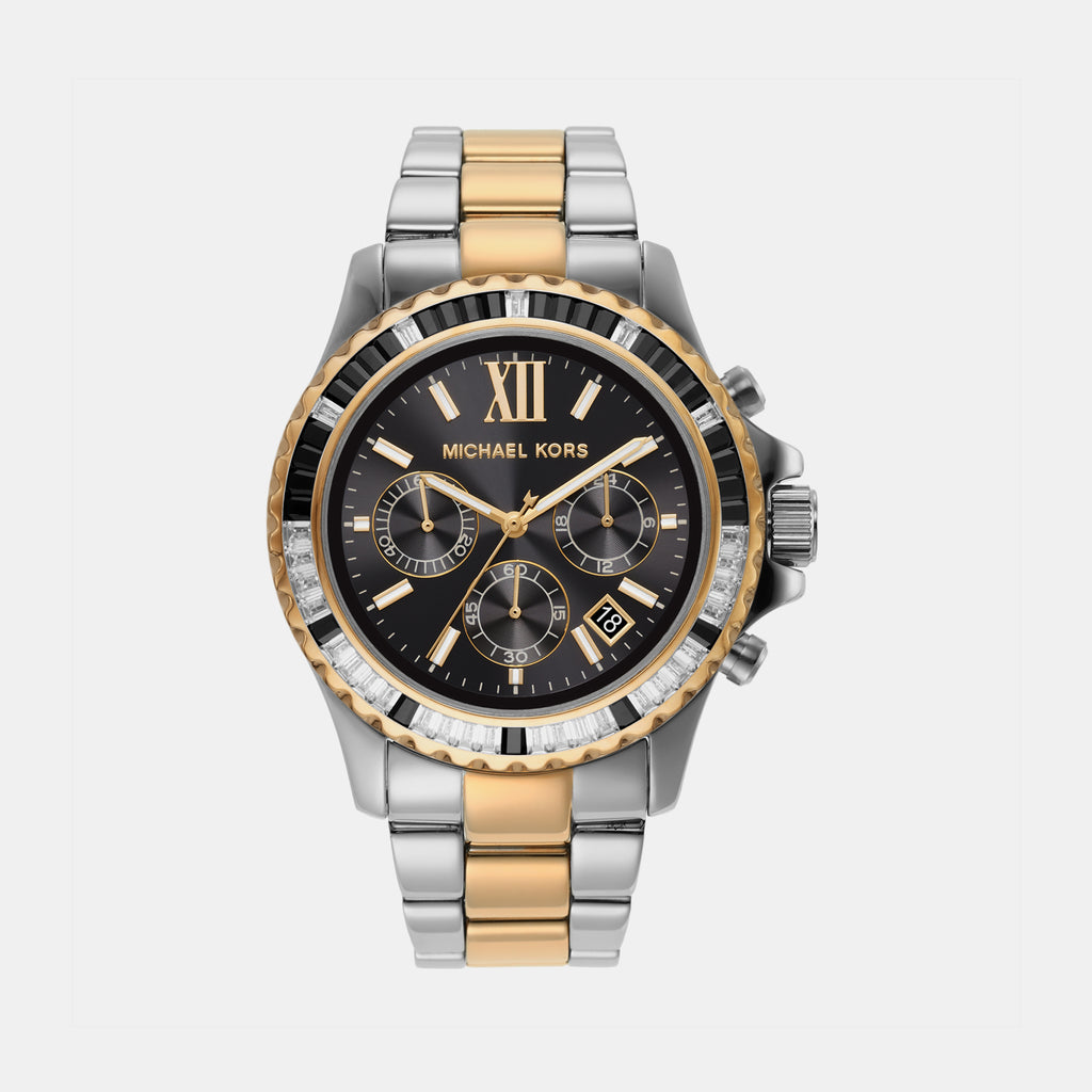 Michael Kors Round Black Chronograph watch