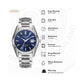 Men's Analog Stainless Steel Automatic Watch 210665 41 45 20