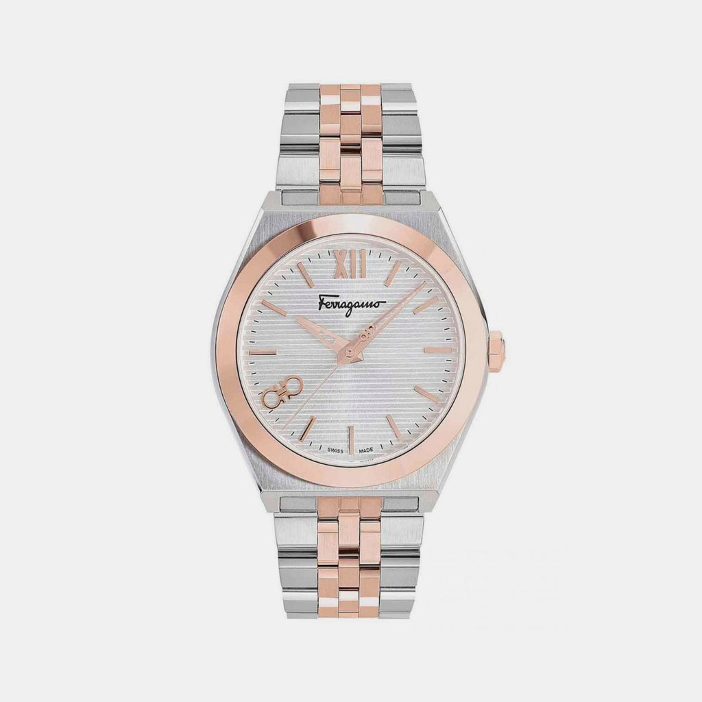 Ferragamo Round Silver Analog watch