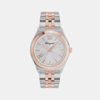 Ferragamo Round Silver Analog watch