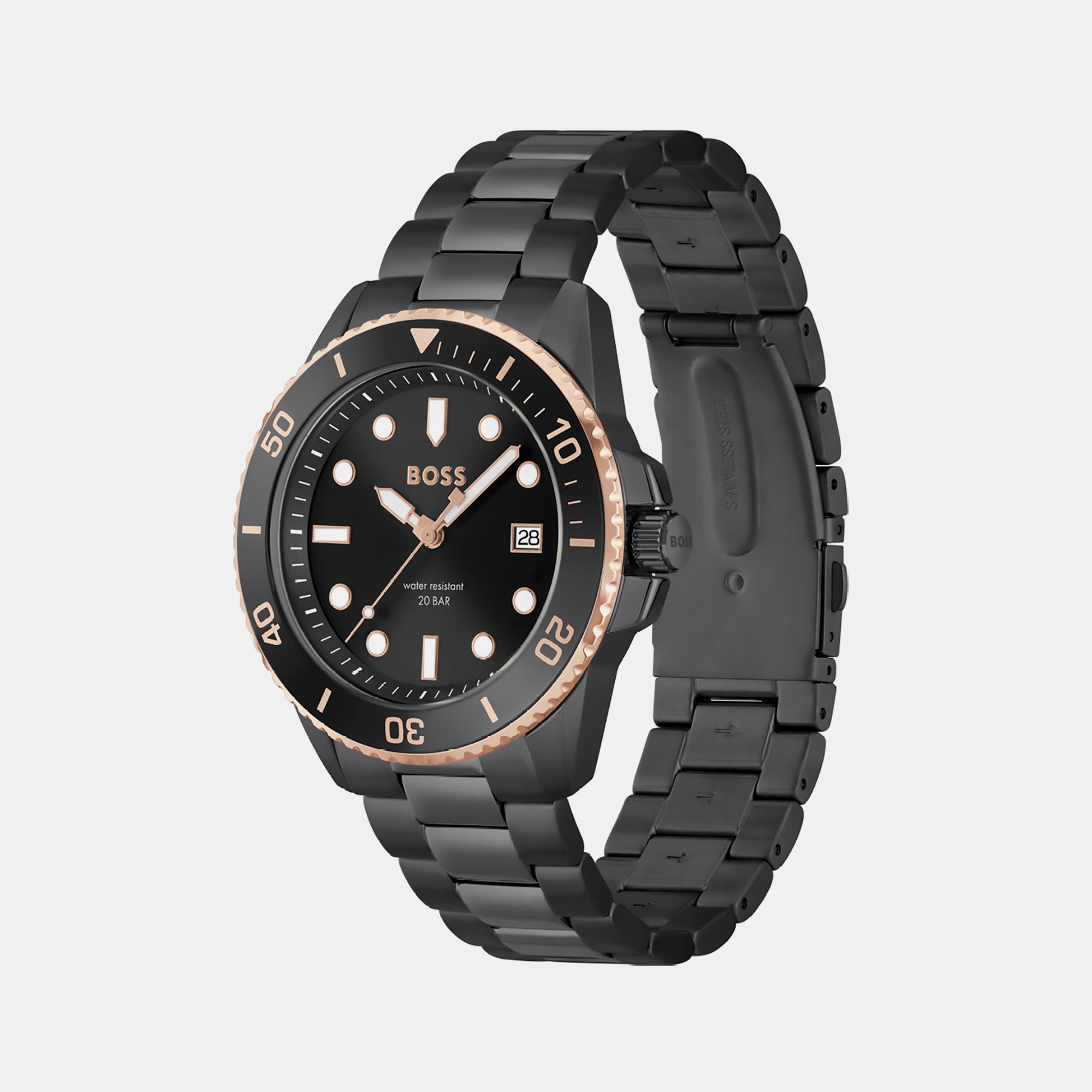 Boss 43 mm Round Quartz watch