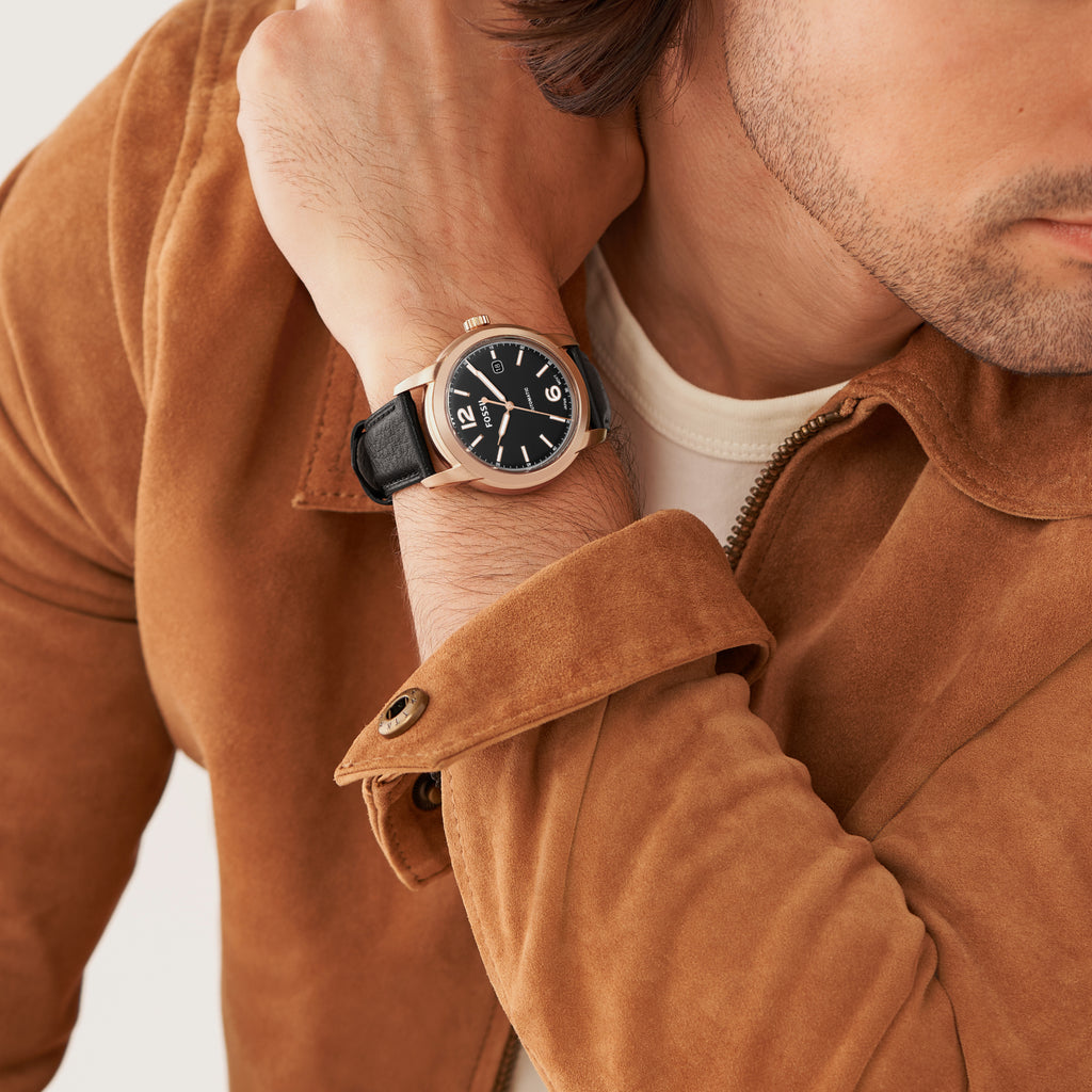 Fossil Round Automatic Analog Men watch