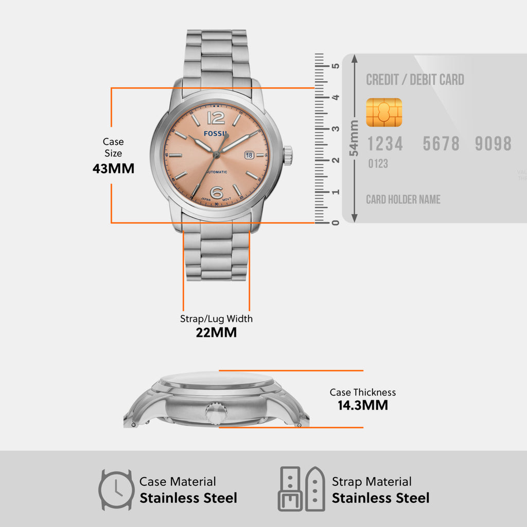 Fossil Stainless Steel Round watch