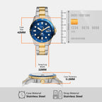 Fossil 30 mm Two Tone Quartz watch