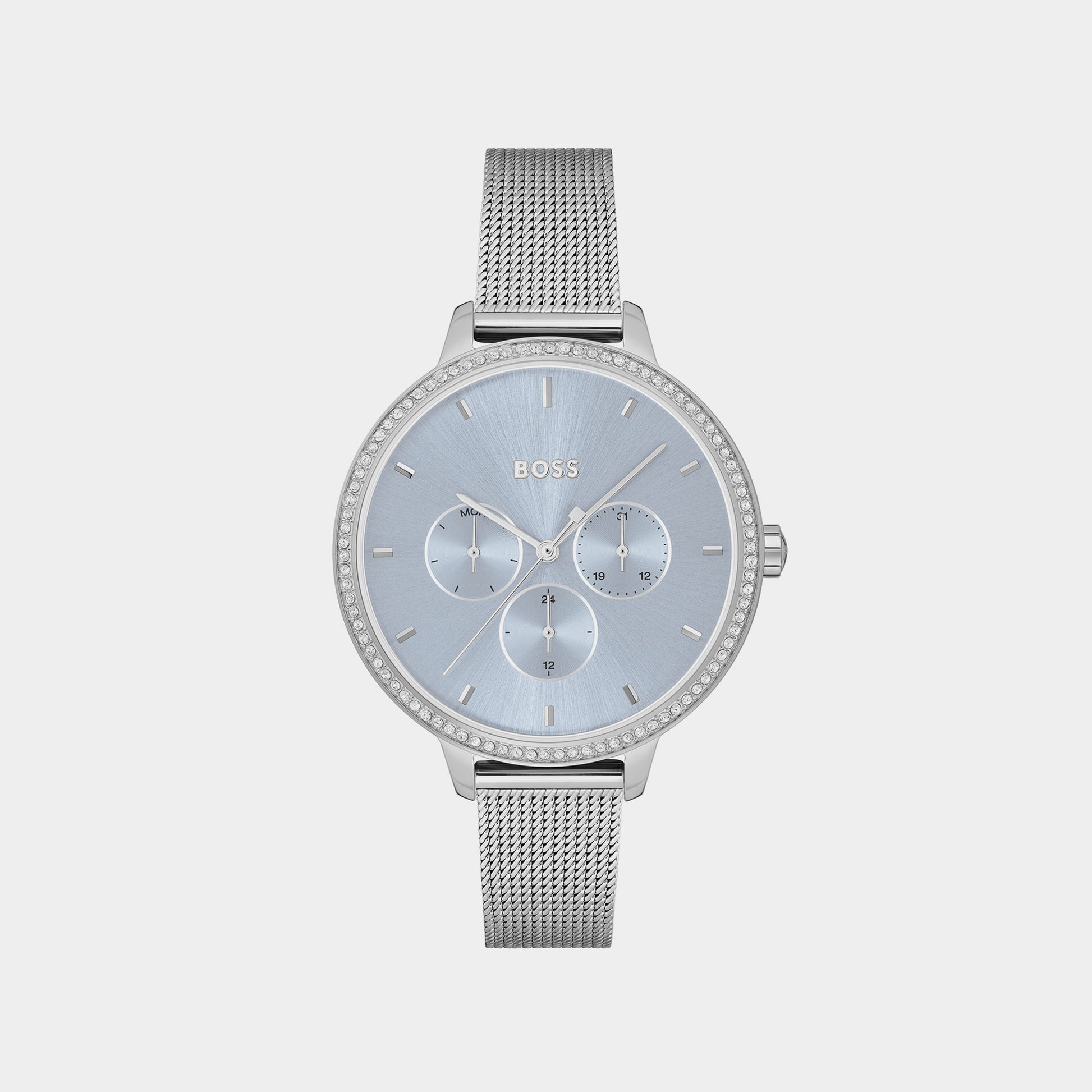 Prime Female Blue Analog Multifunction Mesh Watch 1502662